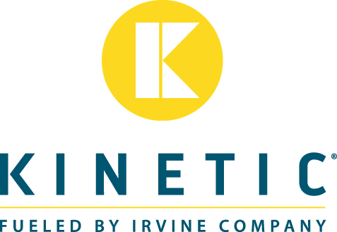 Logo for the KINETIC fitness brand by Irvine Company
