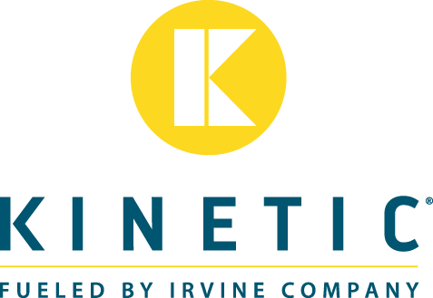 Logo for the KINETIC fitness brand by Irvine Company