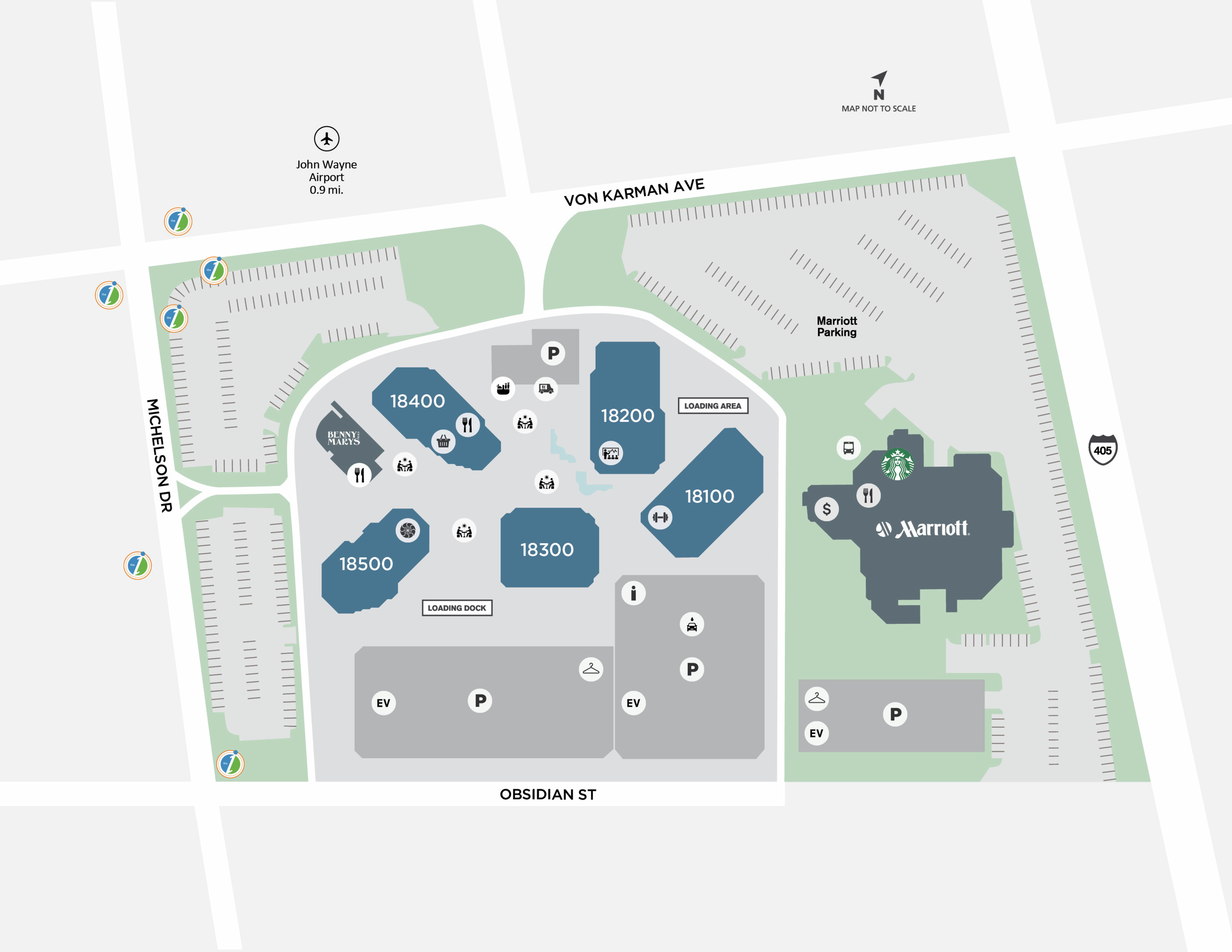 Irvine Towers Map