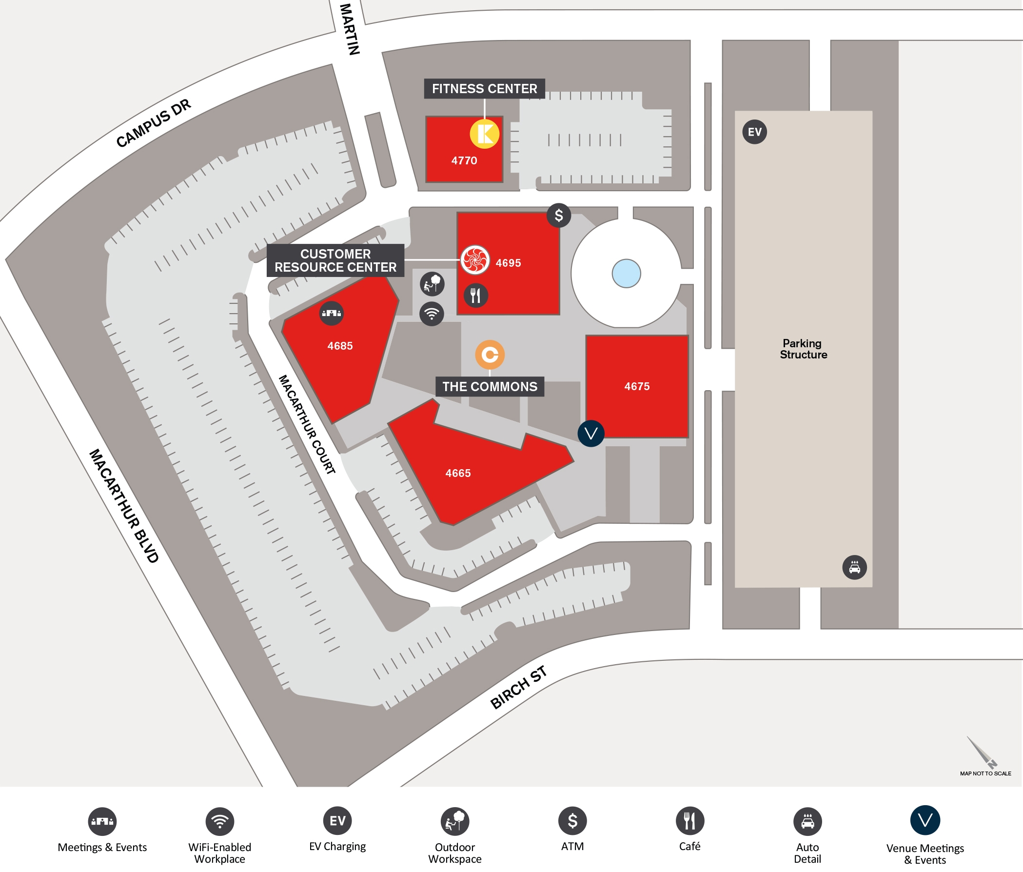 Site Map for MacArthur Court customer page