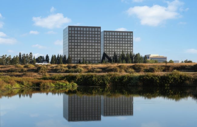 Building hero image of Newport Gateway in Irvine, CA.