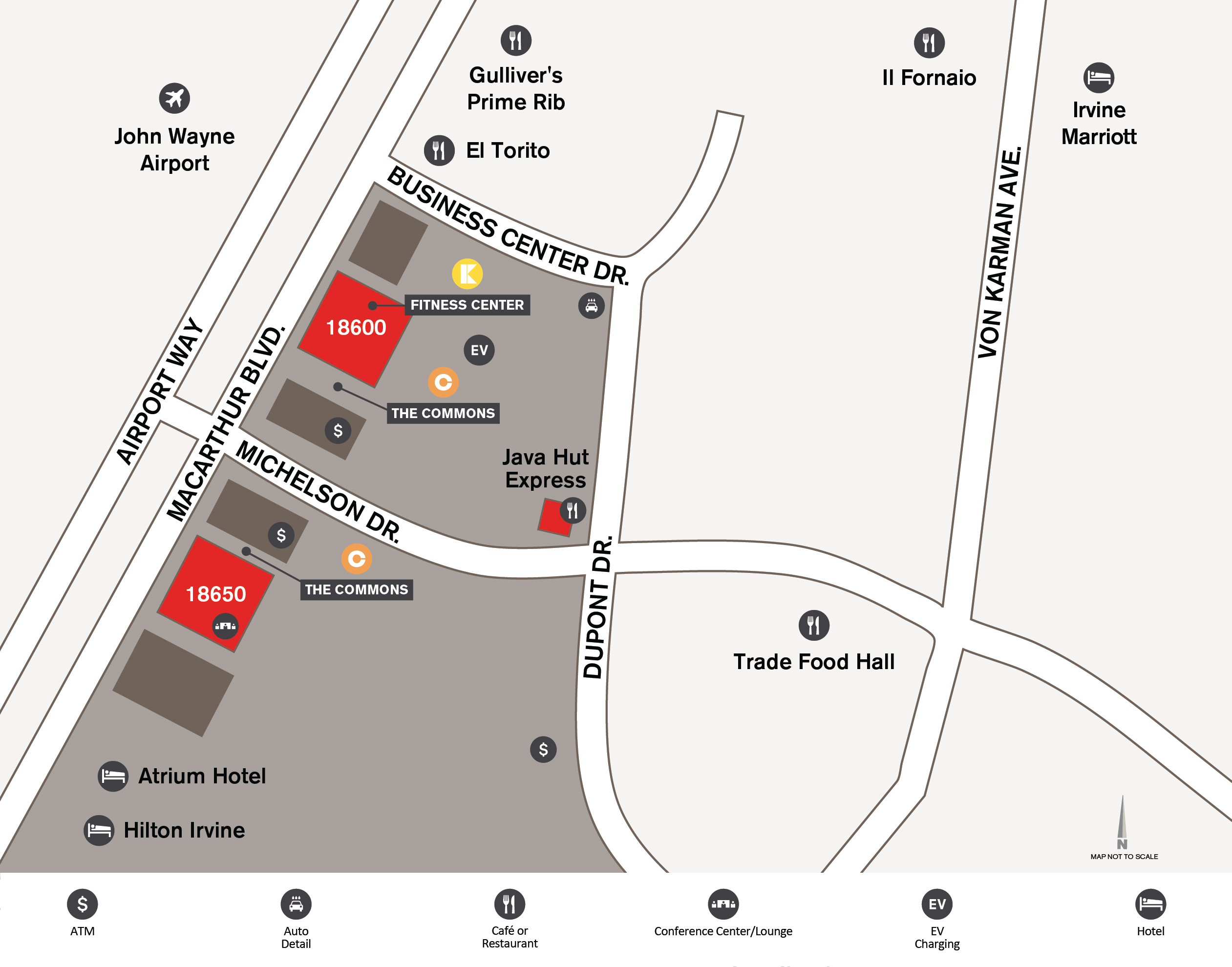 Site map - The Launch - 18600 & 18650 MacArthur Blvd  Irvine, CA 92612