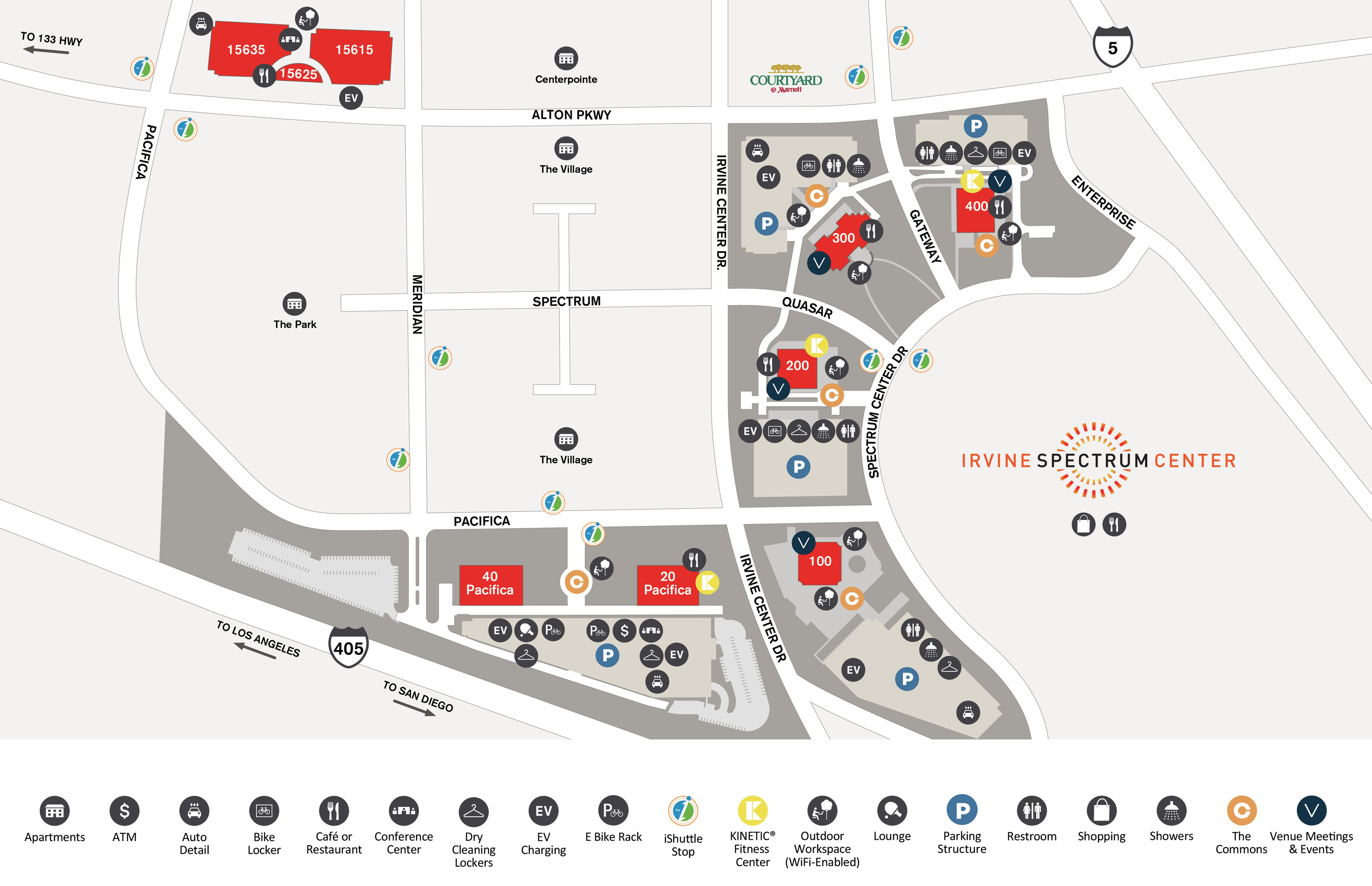 Irvine Spectrum Site Map