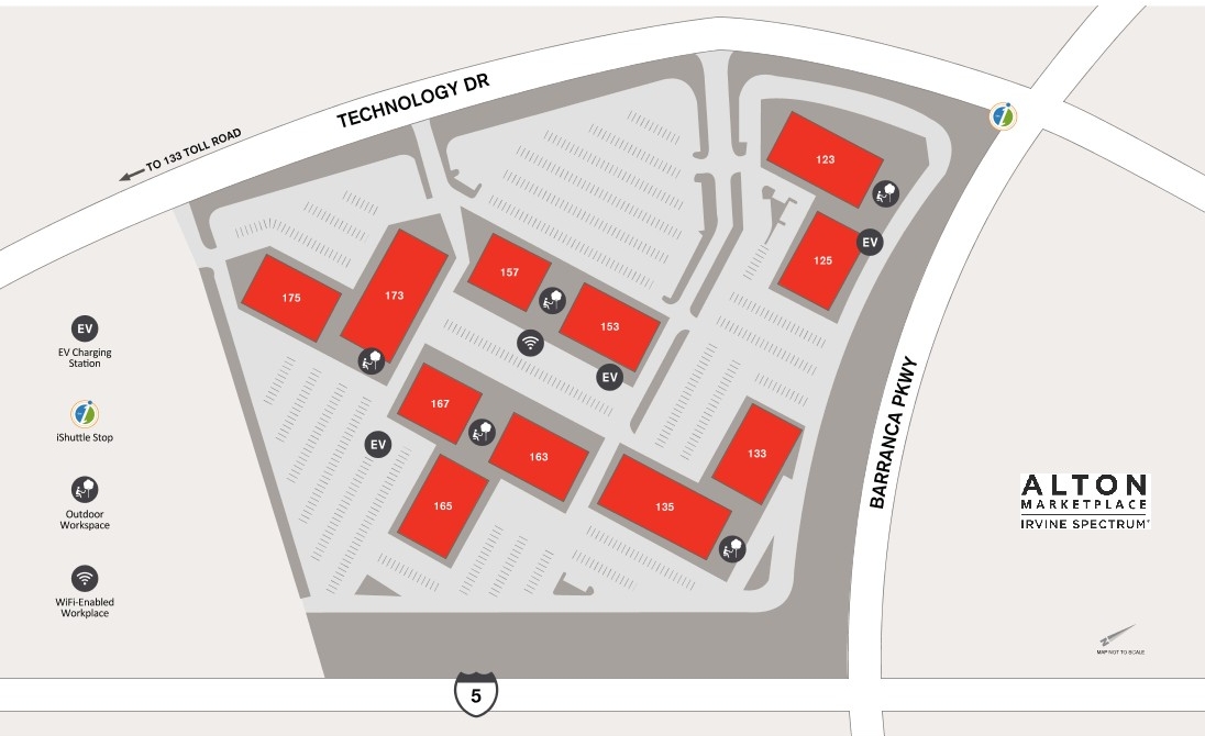 Site Map for Corporate Business Center located in Irvine, CA
