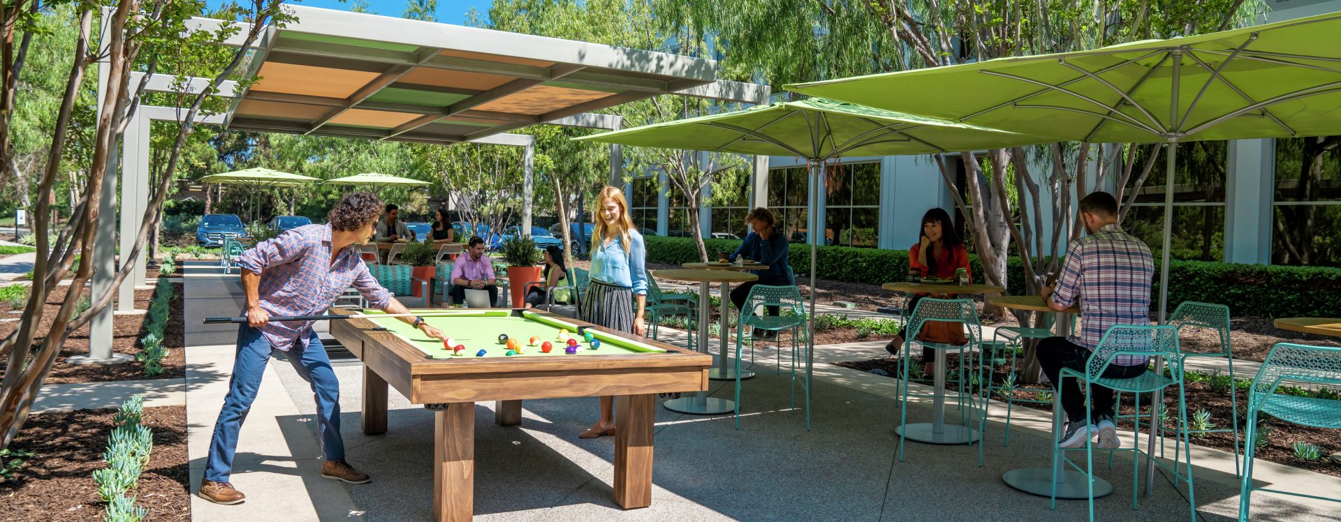 Lifestyle photography of The Commons at Oak Creek Business Center - 6440 Oak Canyon in Irvine, CA