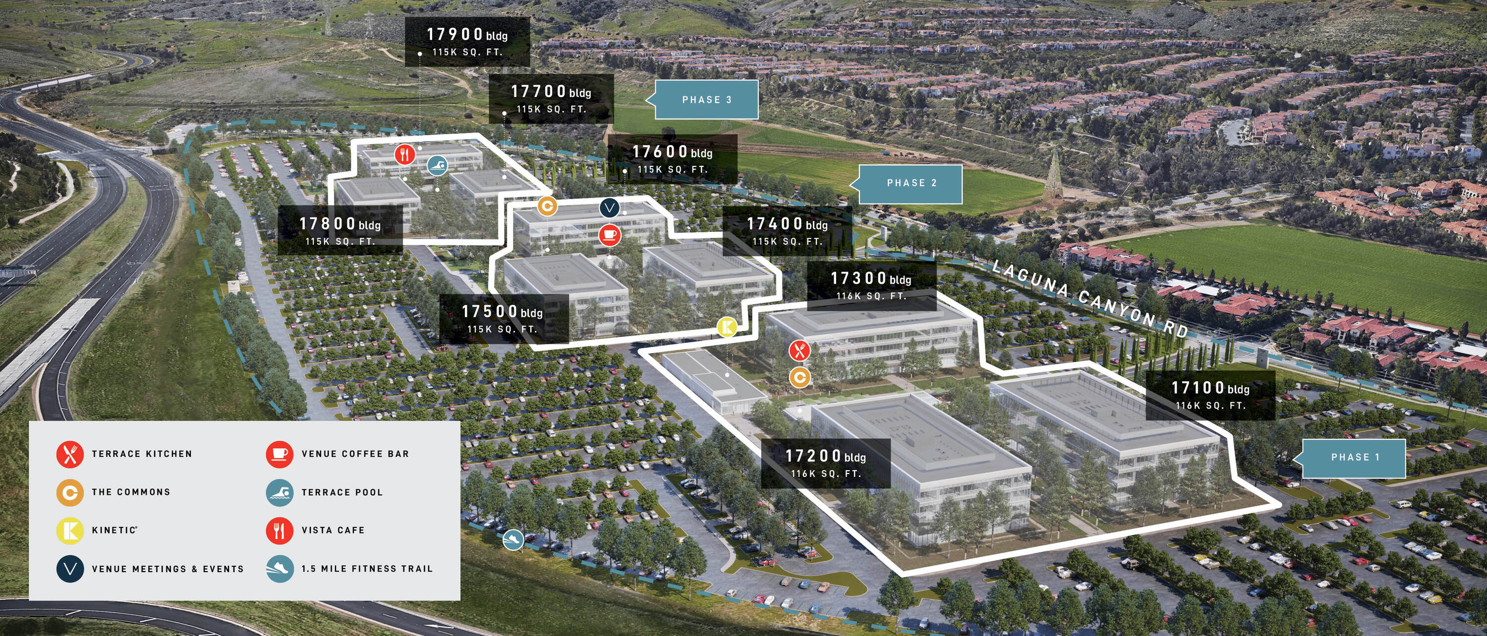 Site Map - Spectrum Terrace - 17100-17900 Laguna Canyon Road  Irvine, CA 92618