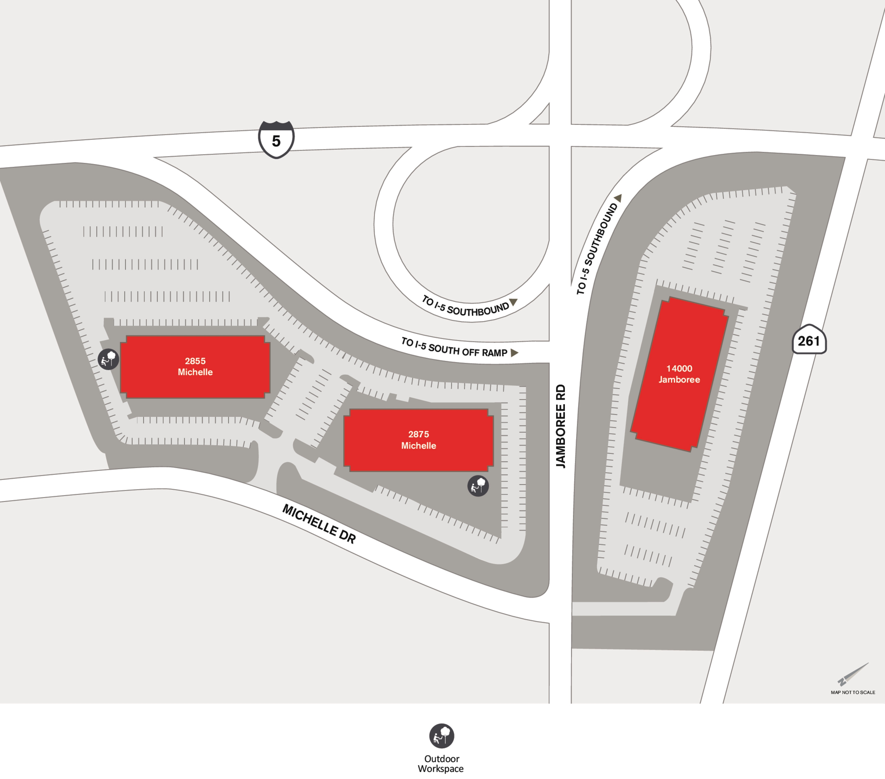 Jamboree Business Center Amenity Map