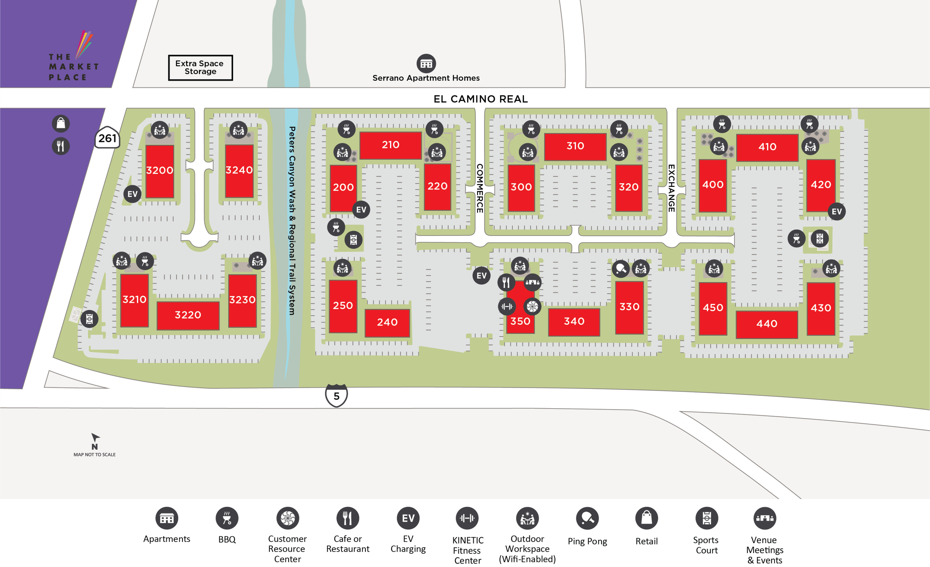 Market Place Center Blank Site Map