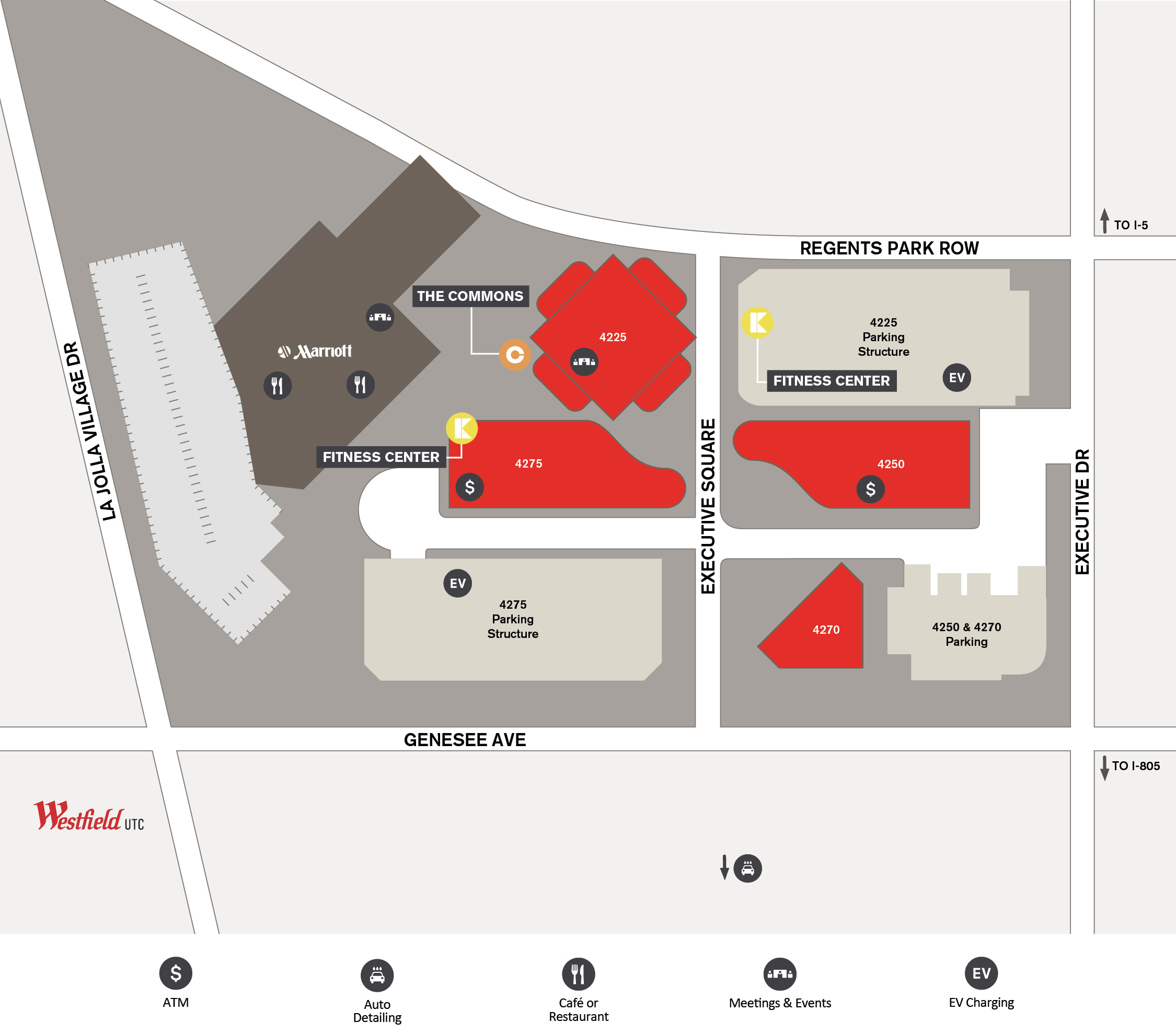 La Jolla Square Site Map