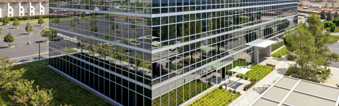 Hero building photography of 500 Technology Drive - The Quad at Discovery Park in Irvine, CA