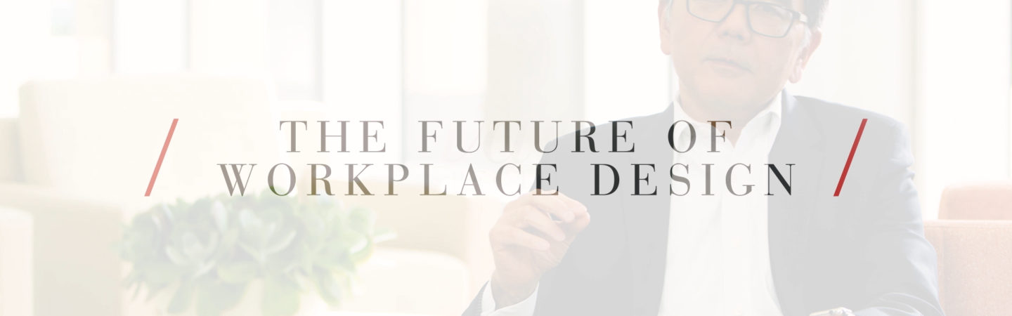 "The Future of Workplace Design" graphic featuring John Koga, VP Planning & Design of Irvine Company Office Properties