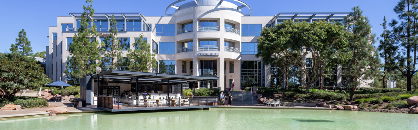 Exterior building photography of La Jolla Reserve - 4445 Eastgate Mall in San Diego, CA