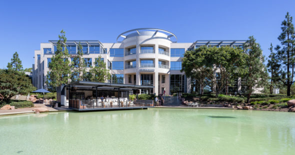 Exterior building photography of La Jolla Reserve - 4445 Eastgate Mall in San Diego, CA