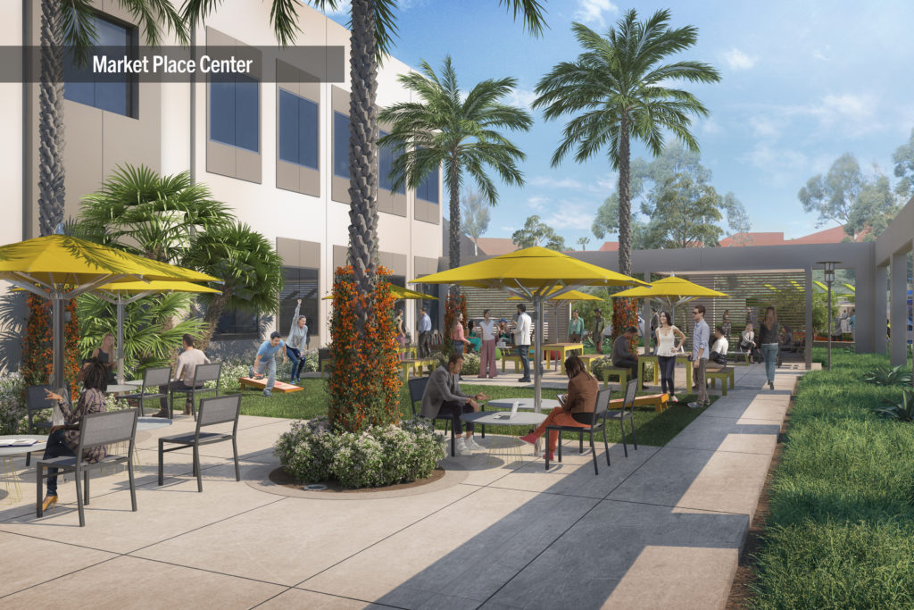 Rendering of The Commons at Market Place Center in Irvine, CA
