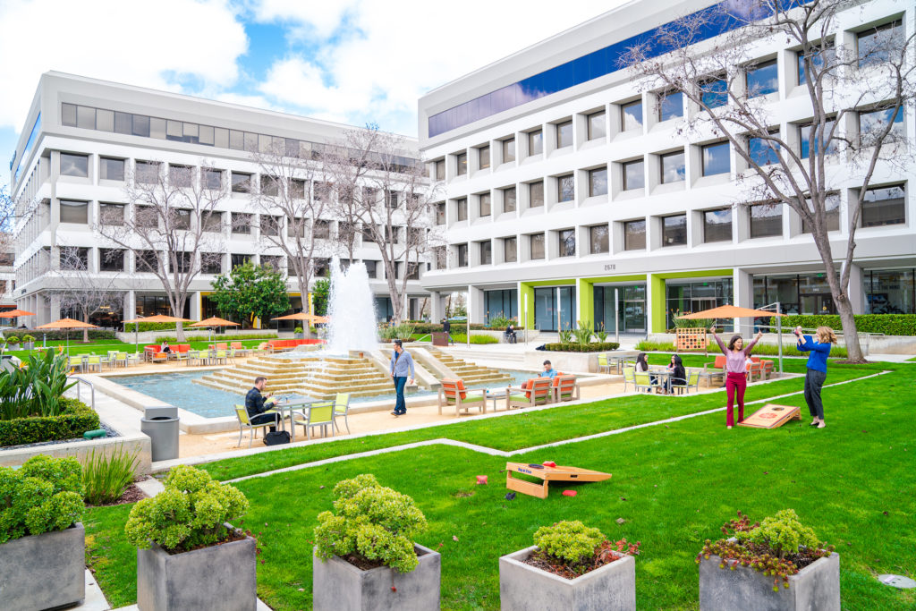 Exterior building photography of Silicon Valley Center in San Jose, CA