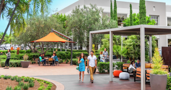 Lifestyle photography of The Commons at Discovery Park in Irvine, CA