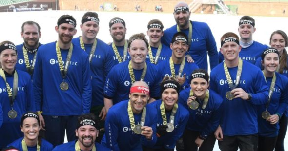 Participants of the Spartan event at 71 South Wacker in Chicago, IL