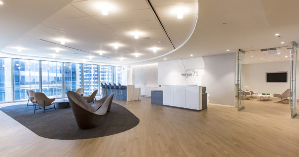Lobby view of venue71