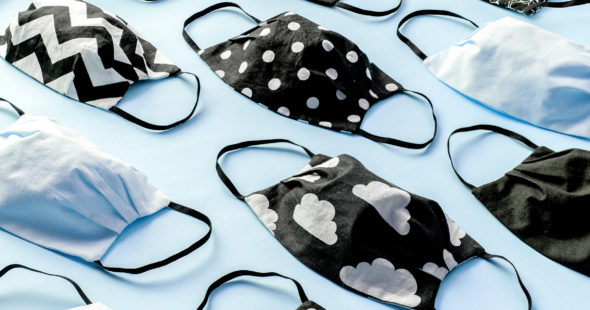 Reusable fabric face masks