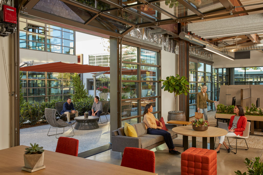 Indoor/Outdoor Workspace located at Innovation Office Park in Irvine, CA