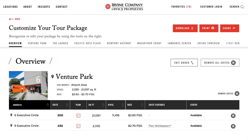 PackageIT - Customize your download and print selections