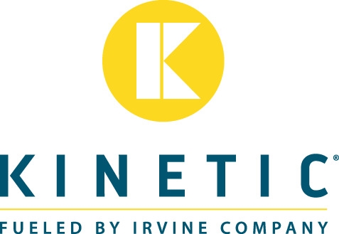 Logo for the KINETIC fitness brand by Irvine Company